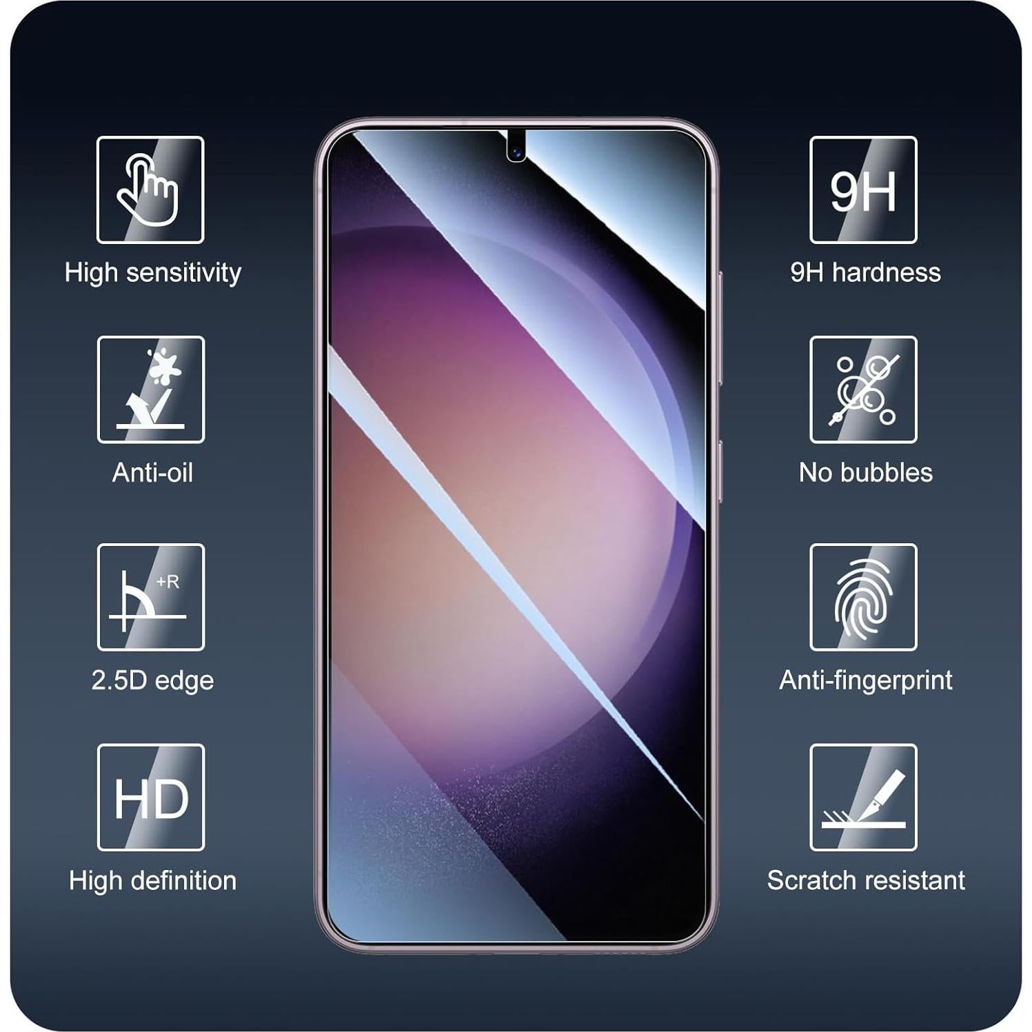 Protector de Pantalla y Lente para Samsung Galaxy S23 - Dureza 9H