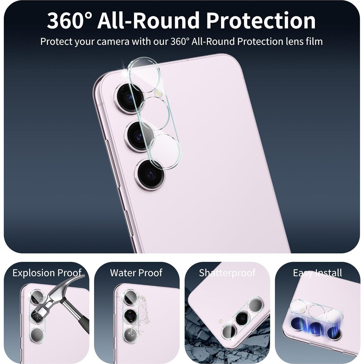 Protector de Pantalla y Lente para Samsung Galaxy S23 - Dureza 9H