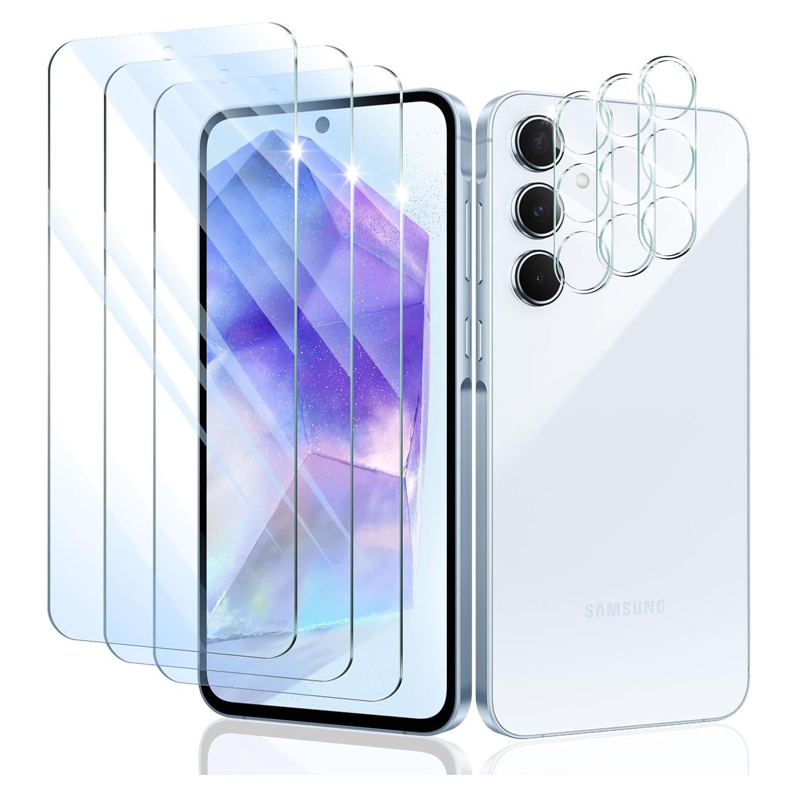 Protector de Pantalla y Lente para Samsung Galaxy A55 - 3 Piezas