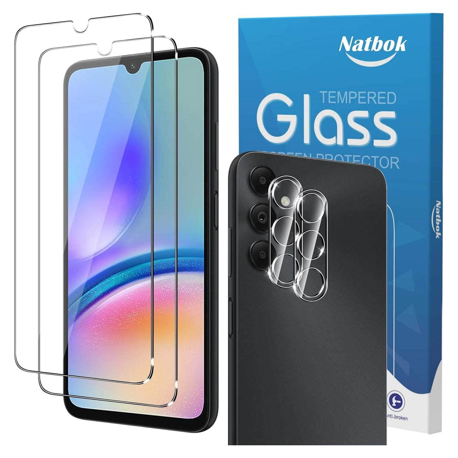Protector de Pantalla y Lente Natbok para Samsung Galaxy A05s