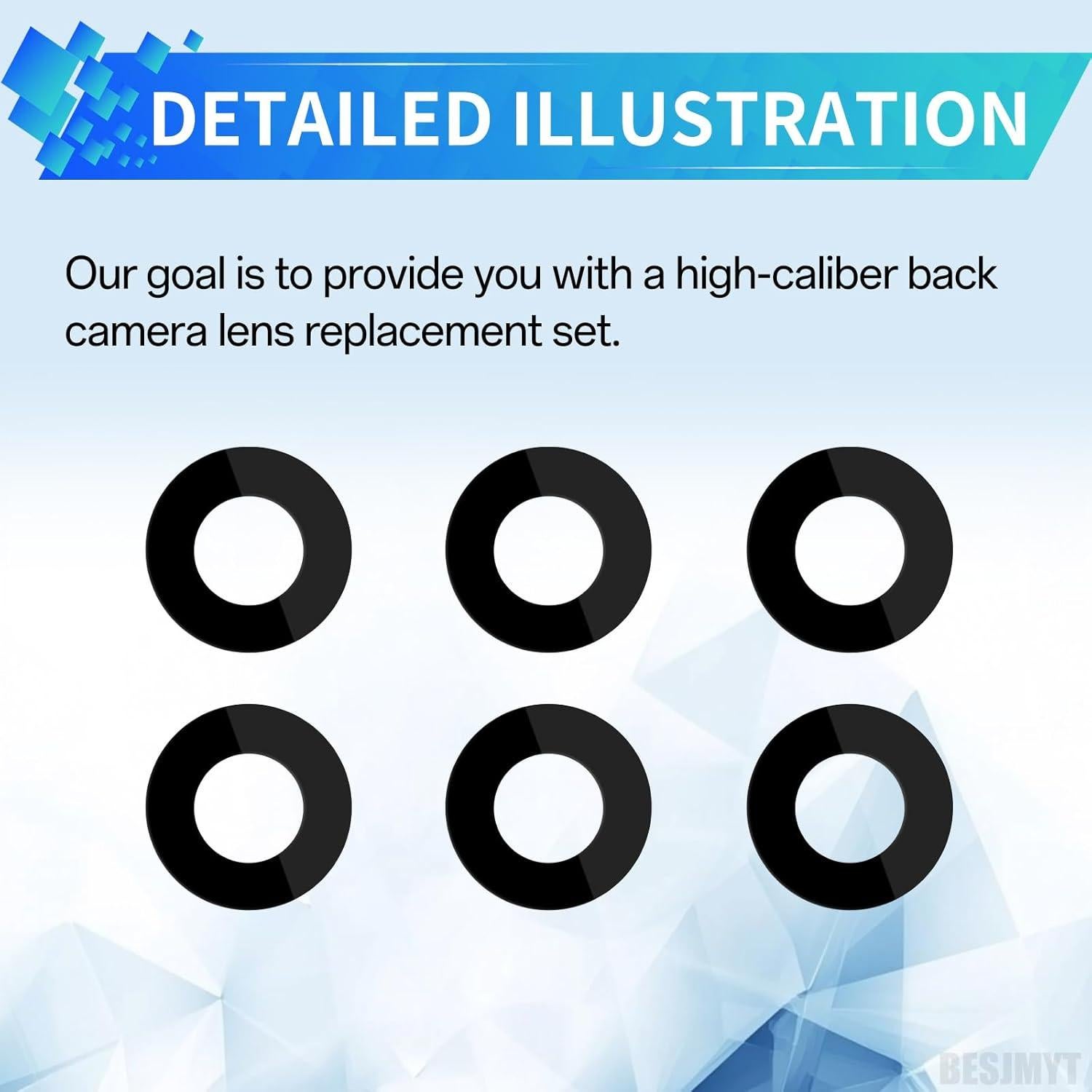 Paquete de 2 Lentes de Cámara Trasera para Samsung A15