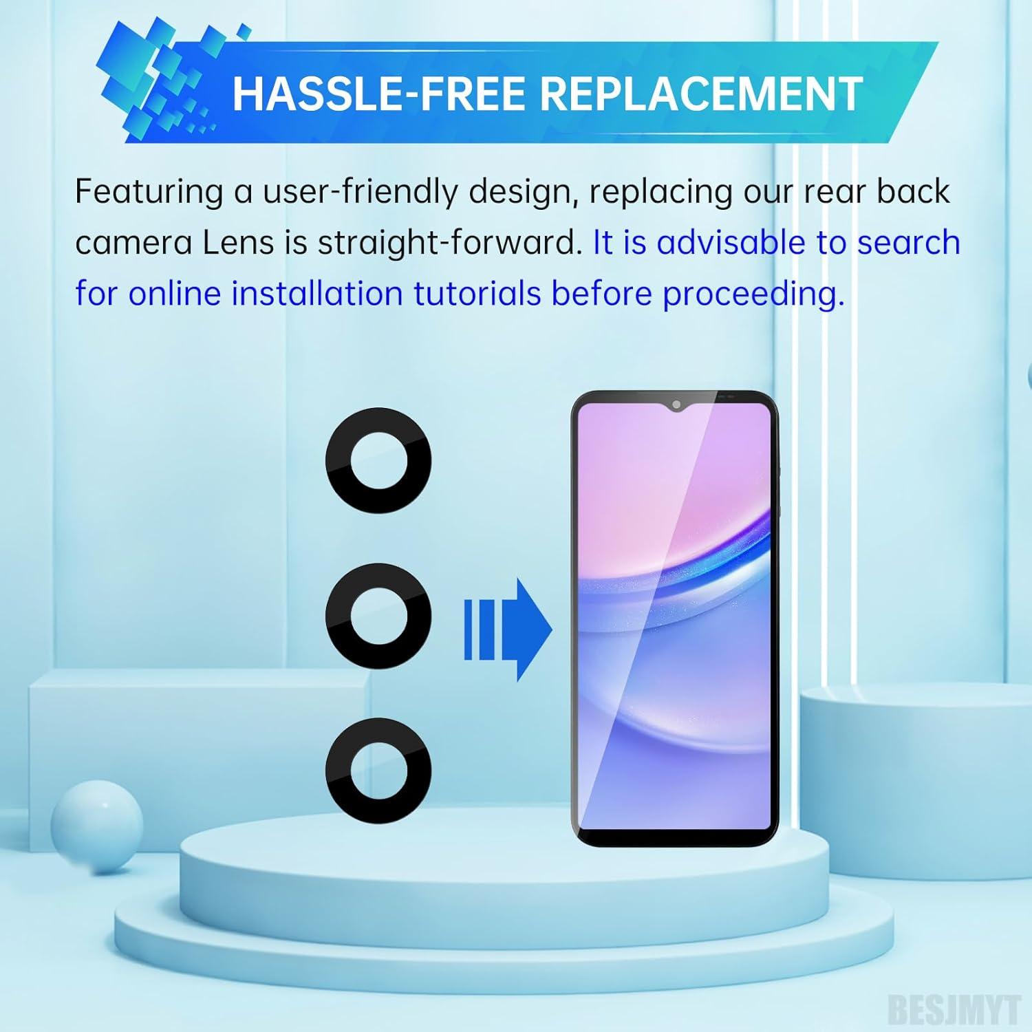 Paquete de 2 Lentes de Cámara Trasera para Samsung A15