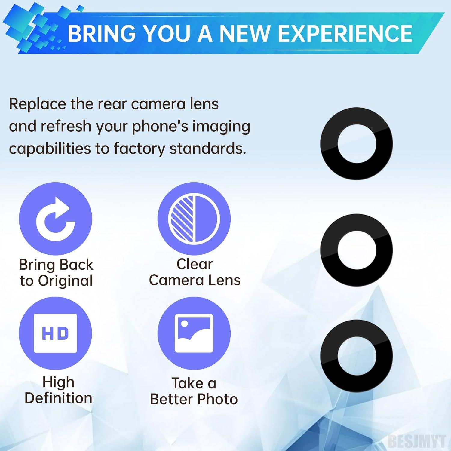 Paquete de 2 Lentes de Cámara Trasera para Samsung A15