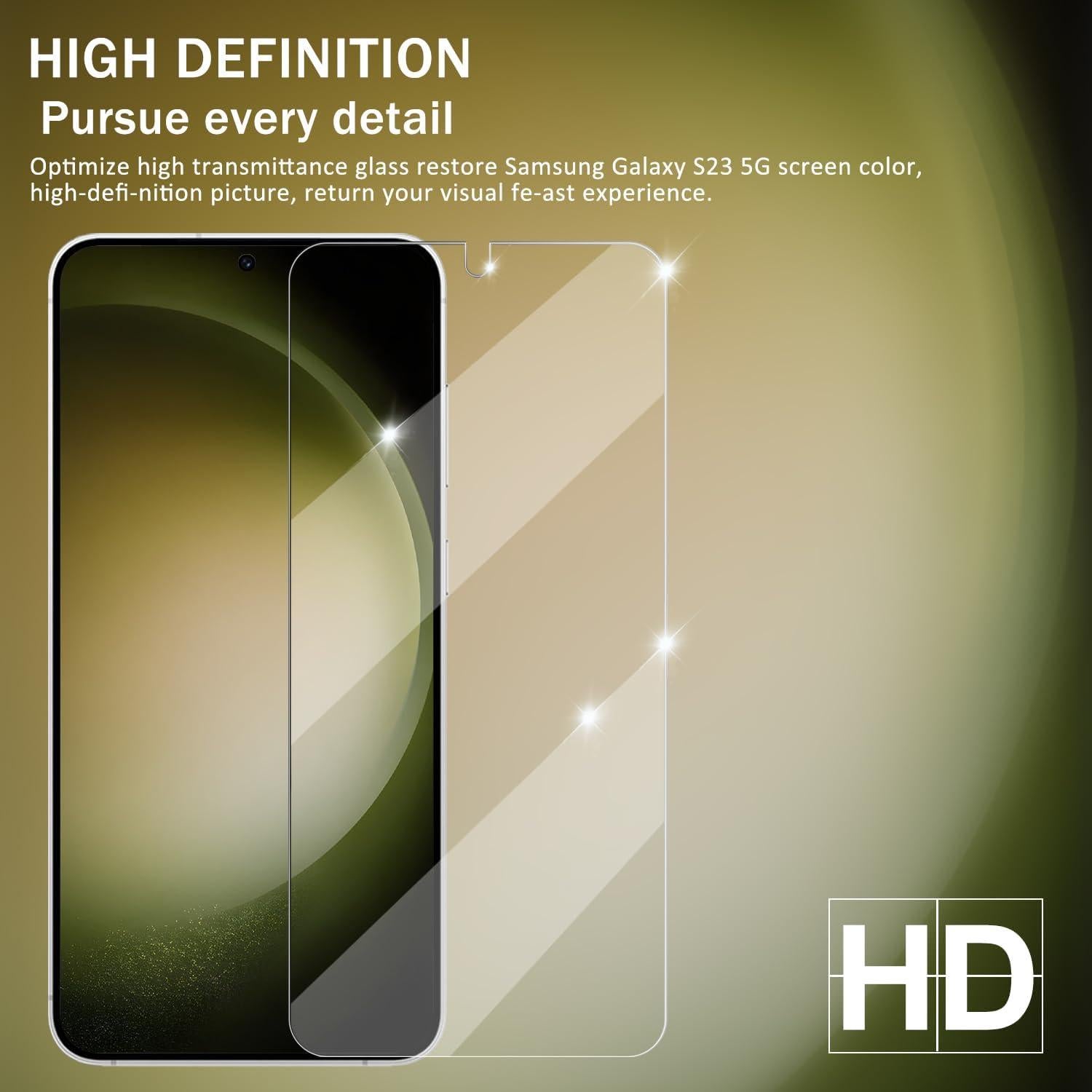 Protector de Pantalla Vidrio Templado YEBF para Galaxy S23