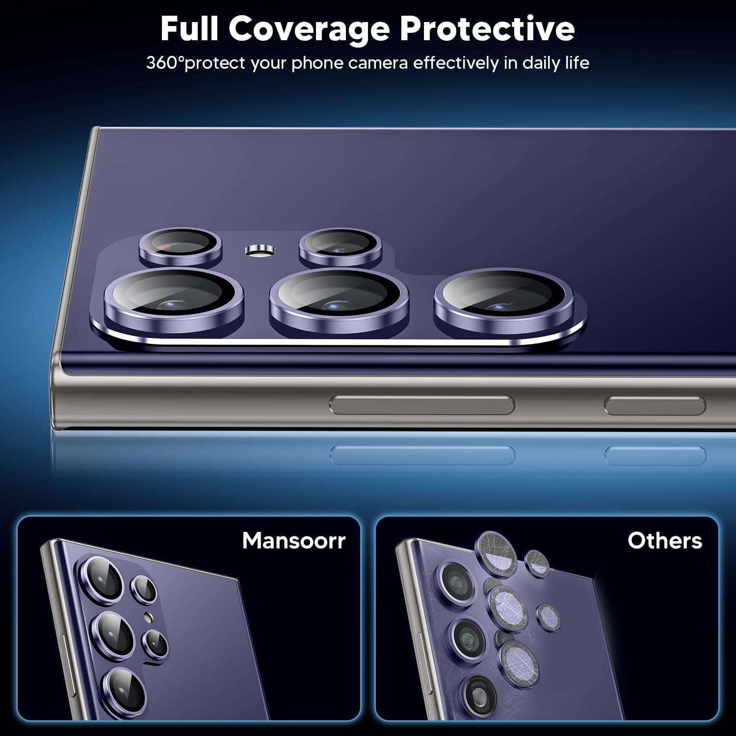 Protector de Lente de Cámara Mansoorr para Galaxy S24 Ultra