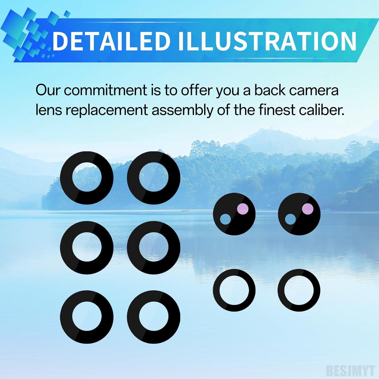 Reemplazo Lente Cámara Trasera Samsung Galaxy S24 Ultra - Kit Completo