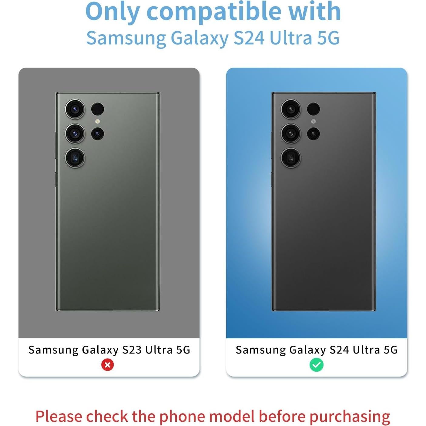 Kit de Reemplazo de Cristal de Lente de Cámara Samsung S24 Ultra