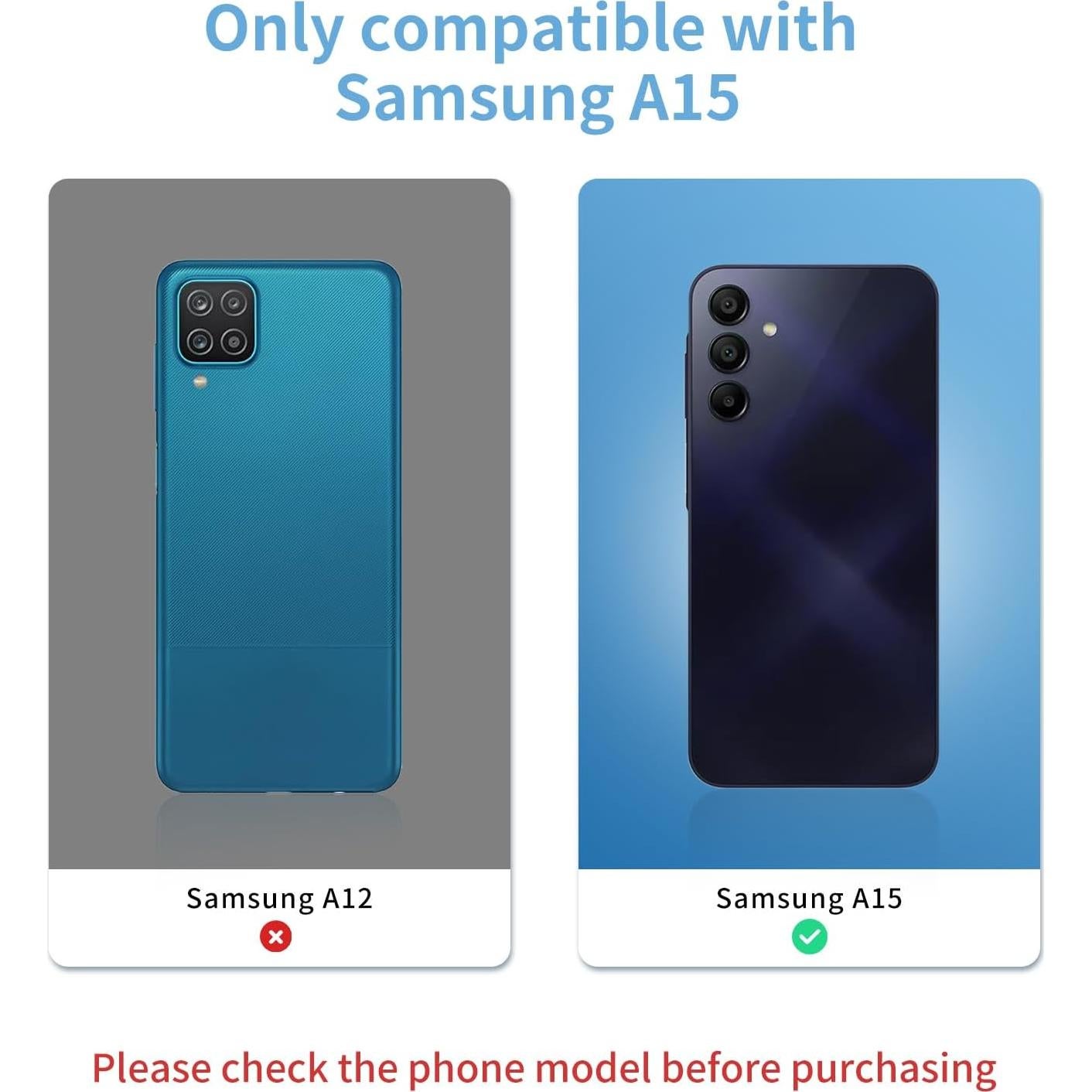 Kit Reemplazo Cristal Lente Cámara Samsung Galaxy A15 - Senpinkboo