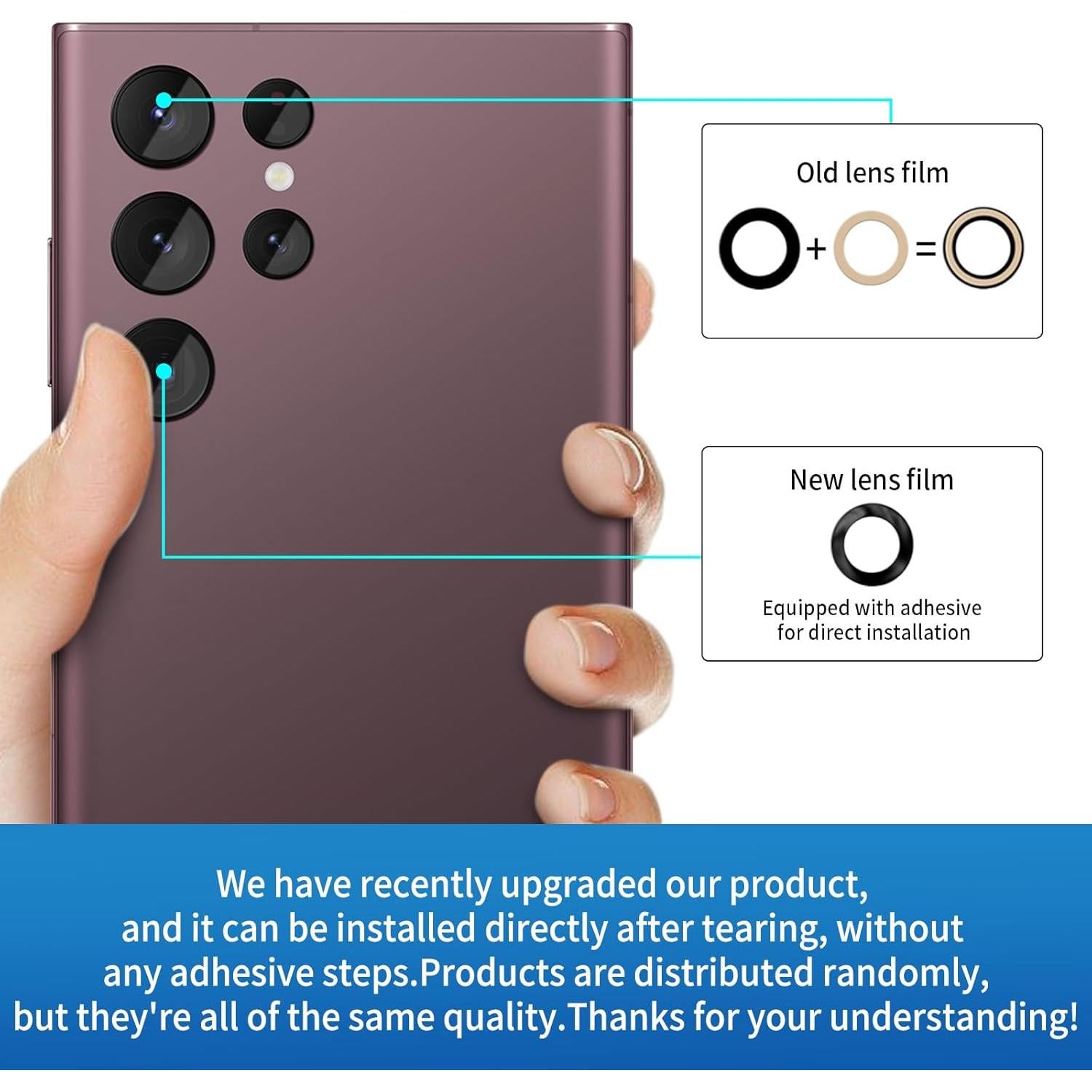 Kit Reemplazo Cristal Lente Cámara Samsung Galaxy A15 - Senpinkboo