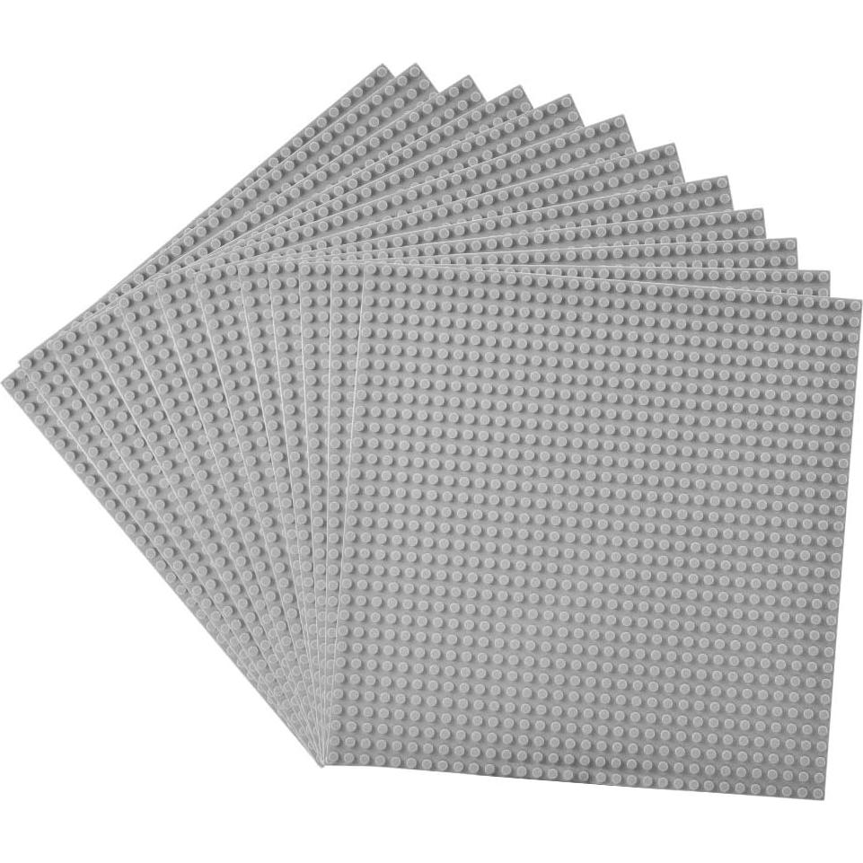 Placas Base Lekebaby 12 Piezas 25.4 cm Gris - Compatibles