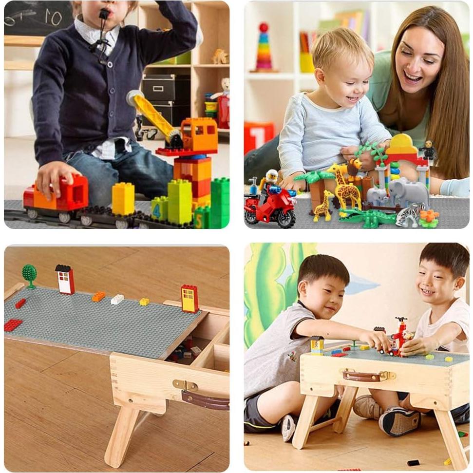 Placas Base Lekebaby 12 Piezas 25.4 cm Gris - Compatibles