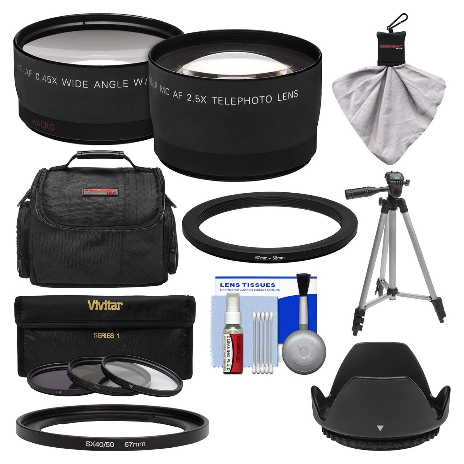 Kit de Accesorios para Cámara Canon PowerShot - Bower FA-DC67A