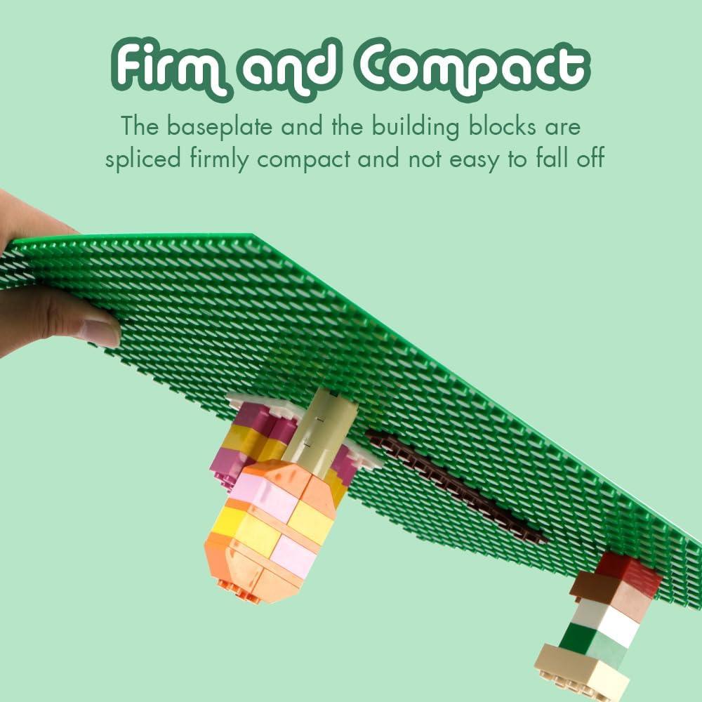 Lekebaby 12 Placas Base para Ladrillos 25,4 cm Colores Variados