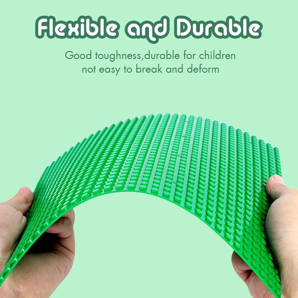 Lekebaby 12 Placas Base para Ladrillos 25,4 cm Colores Variados