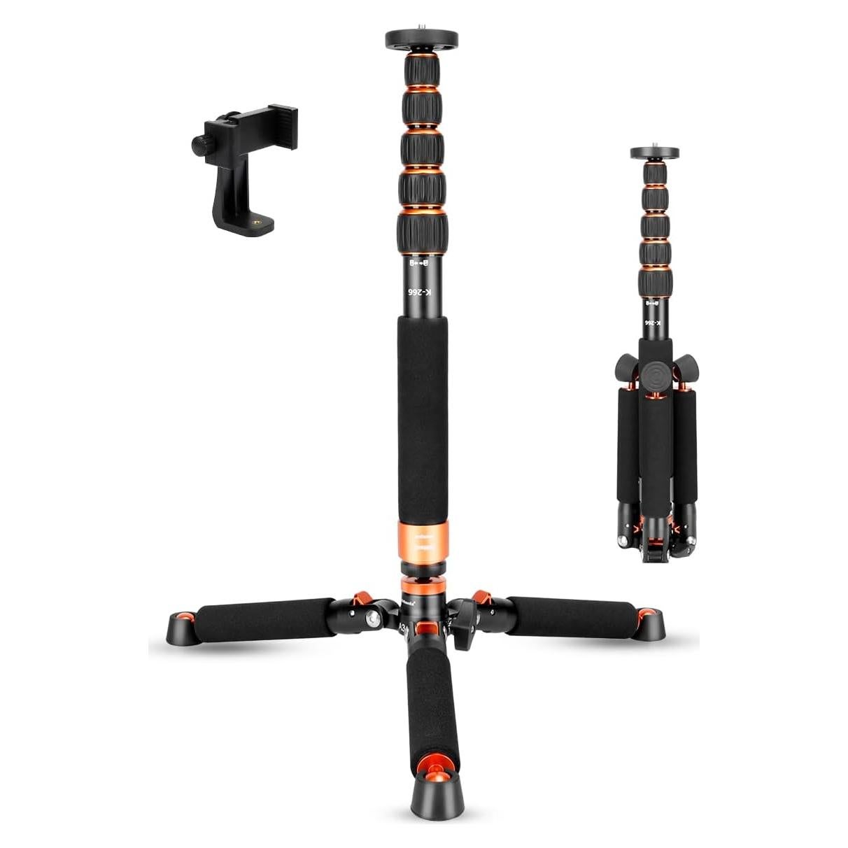 Monopod de cámara Koolehaoda K-266+A3 de aluminio 46-177cm