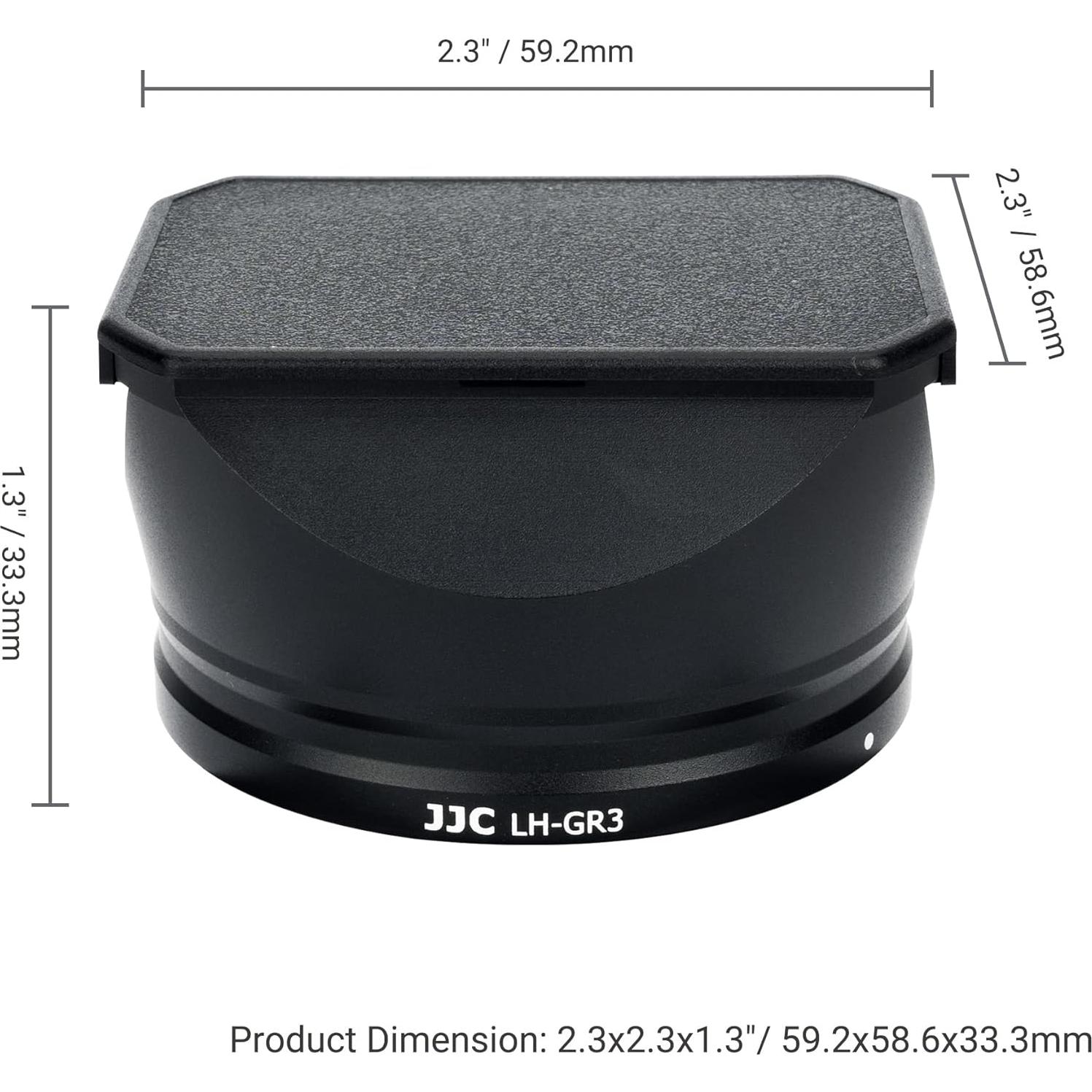 Capucha de lente JJC para Ricoh GR III y HDF - Protección óptima