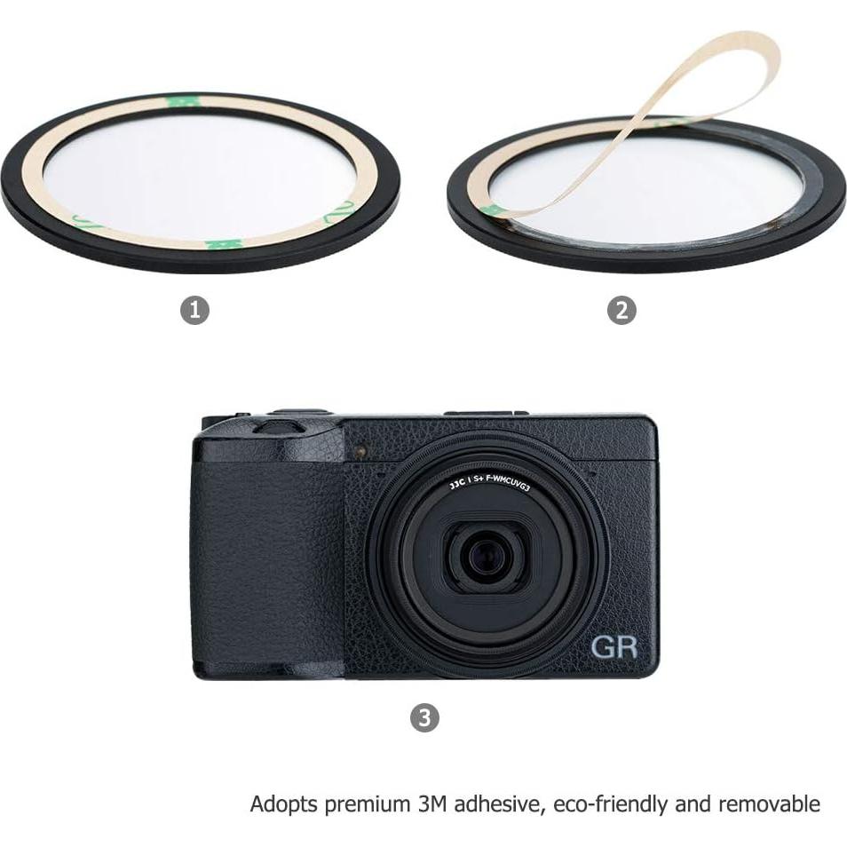 Tapa de lente de metal JJC con filtro UV para Ricoh GR IIIx/III/II