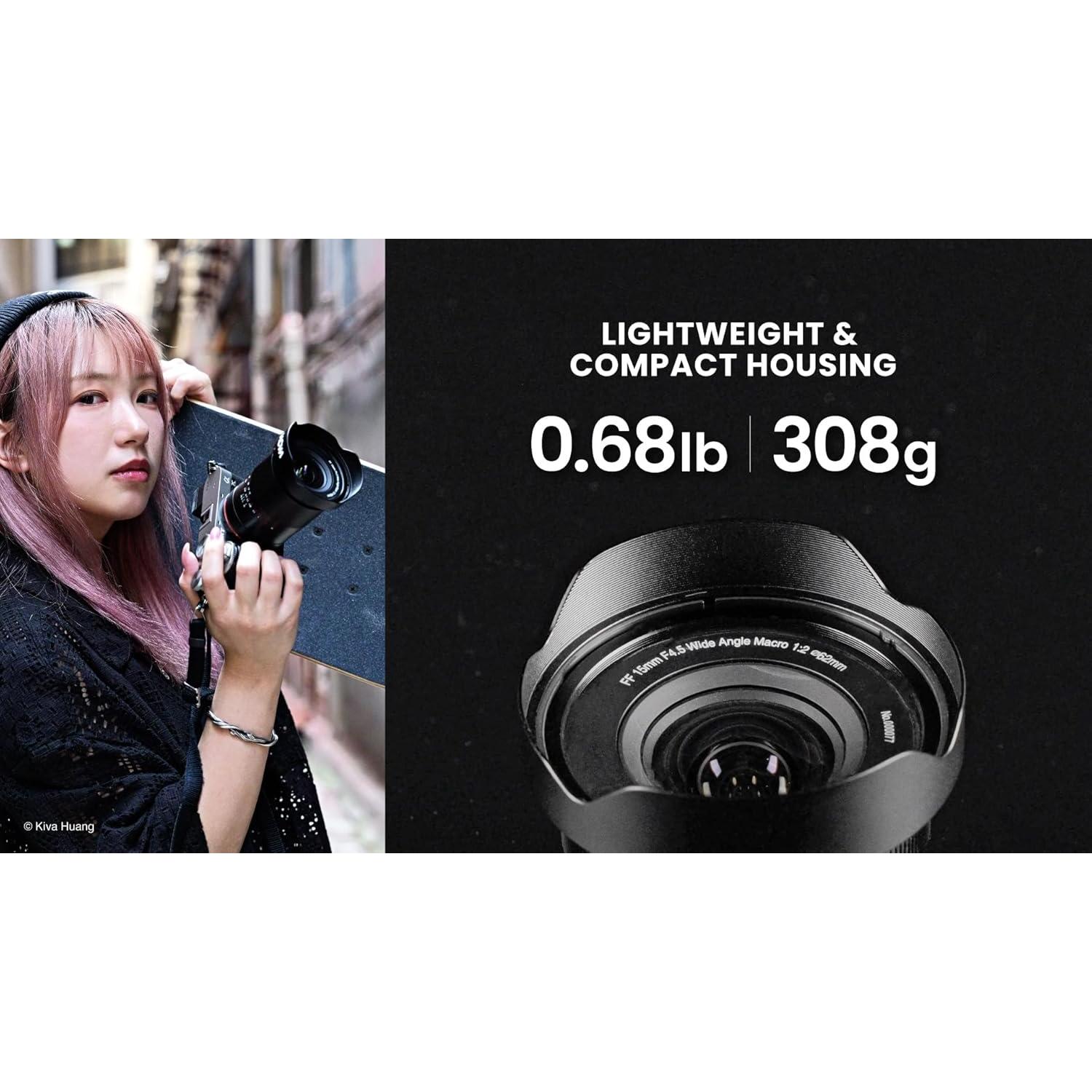 Objetivo Laowa 15mm f/4.5 Macro Gran Angular para Sony FE