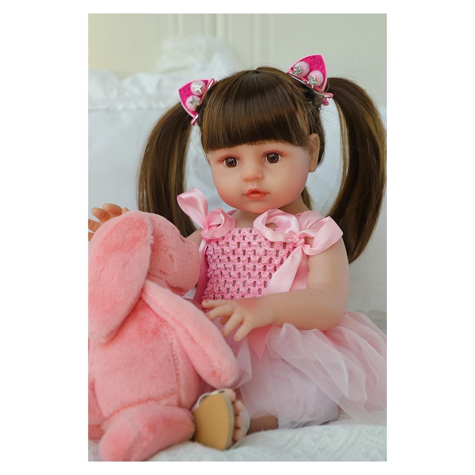 Muñeca Reborn Realista SCOM 50 cm con Ropa y Accesorios