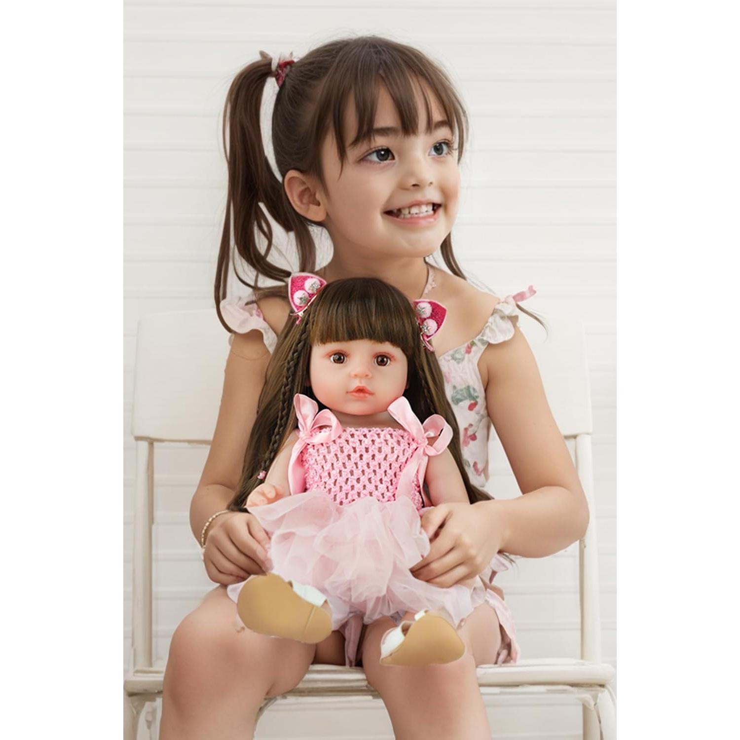 Muñeca Reborn Realista SCOM 50 cm con Ropa y Accesorios