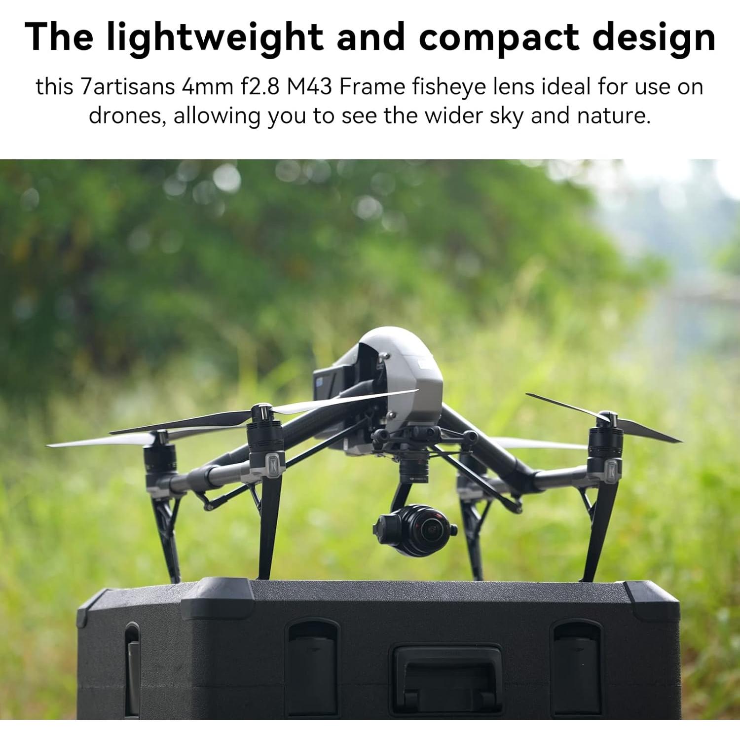 Lente Ojo de Pez 7Artisans 4mm F2.8 para Montura M4/3