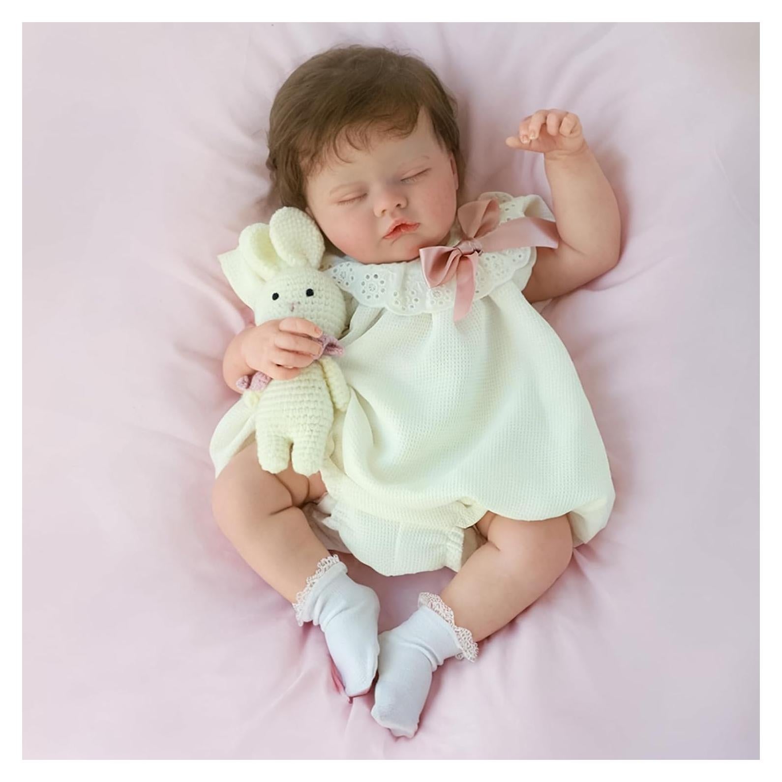 Muñeca de bebé renacido Quinbee 50.8 cm con cuerpo blando