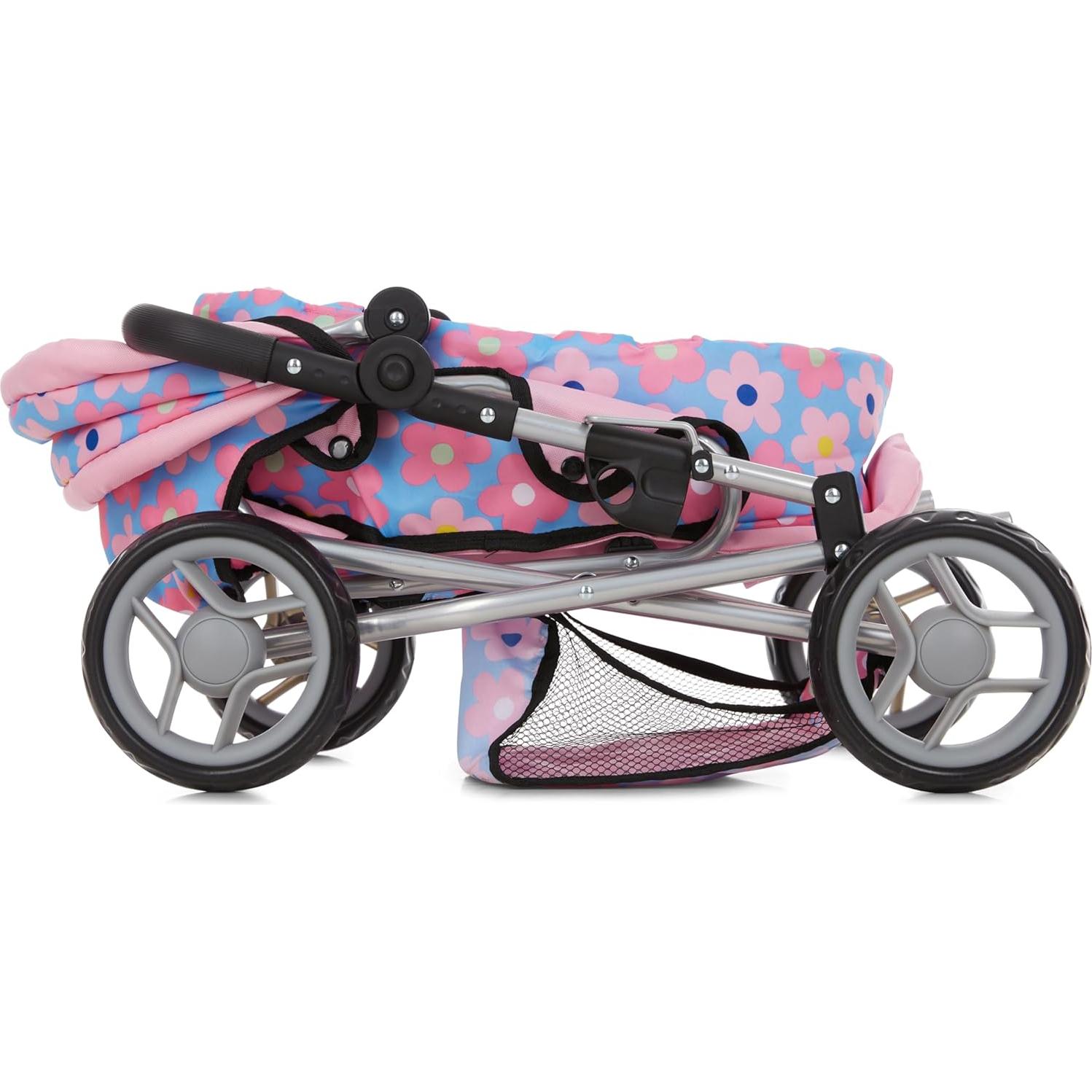 Carrito de Muñeca Dolls To Play 3 en 1 Azul Ajustable