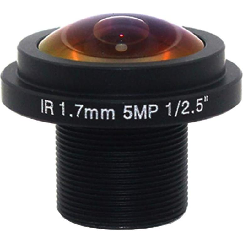 Lente Ojo de Pez Gran Angular 1.7mm 180° HD 5MP para CCTV