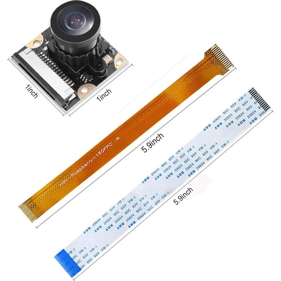 Módulo de Cámara Gran Angular 5MP DORHEA para Raspberry Pi