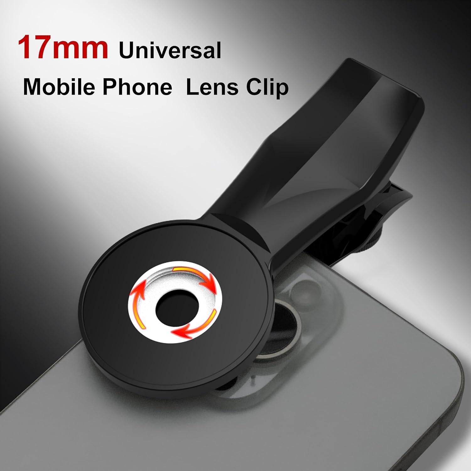 Lente Gran Angular 18mm 0.75X 102° Veedzoens para Smartphone