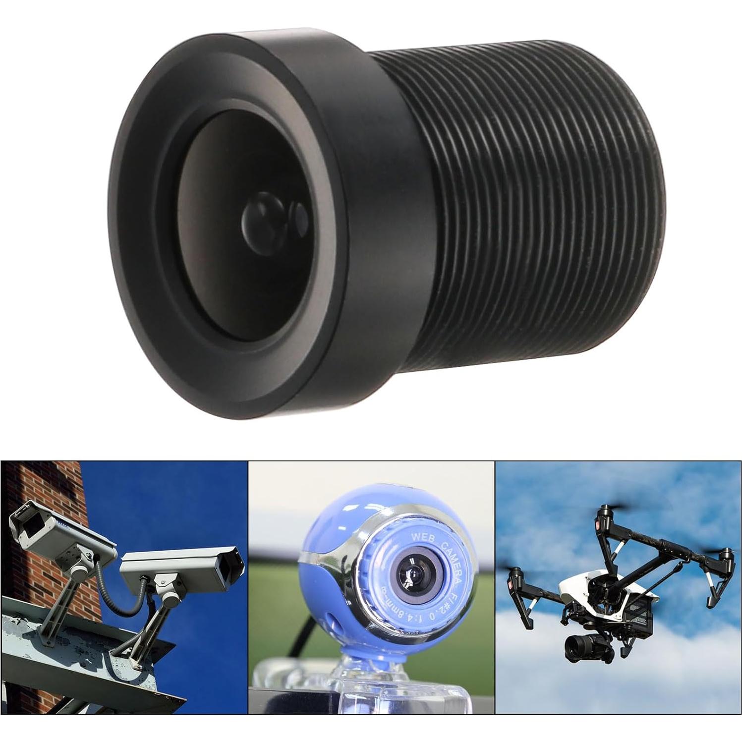 Lente de Cámara CCTV 3.6mm 1080p uxcell Gran Angular M12