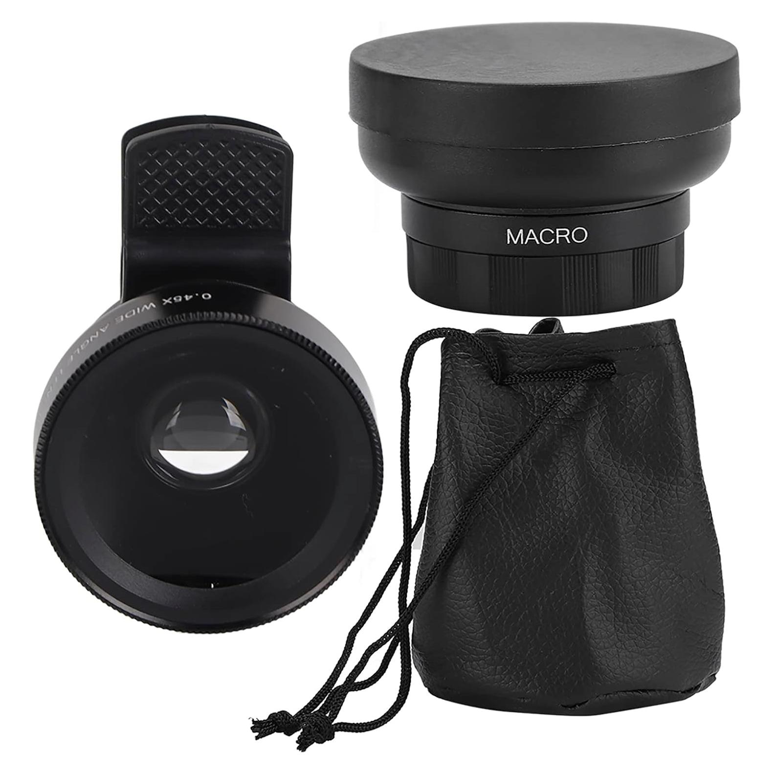 Lente Macro y Gran Angular Yosoo 0.45X 12.5X para Smartphone