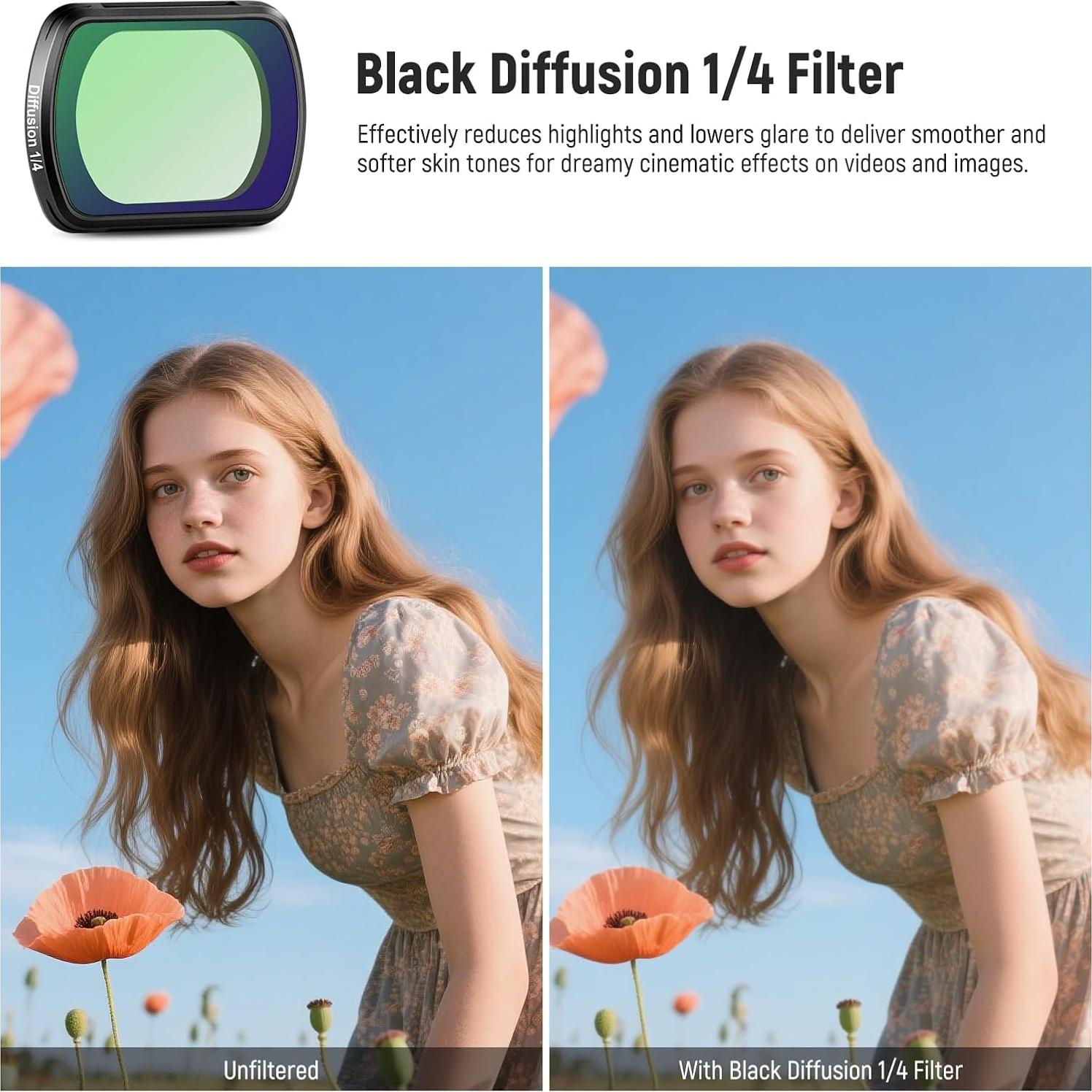 Filtro de Difusión 1/4 y Lente Gran Angular NEEWER FL-B33