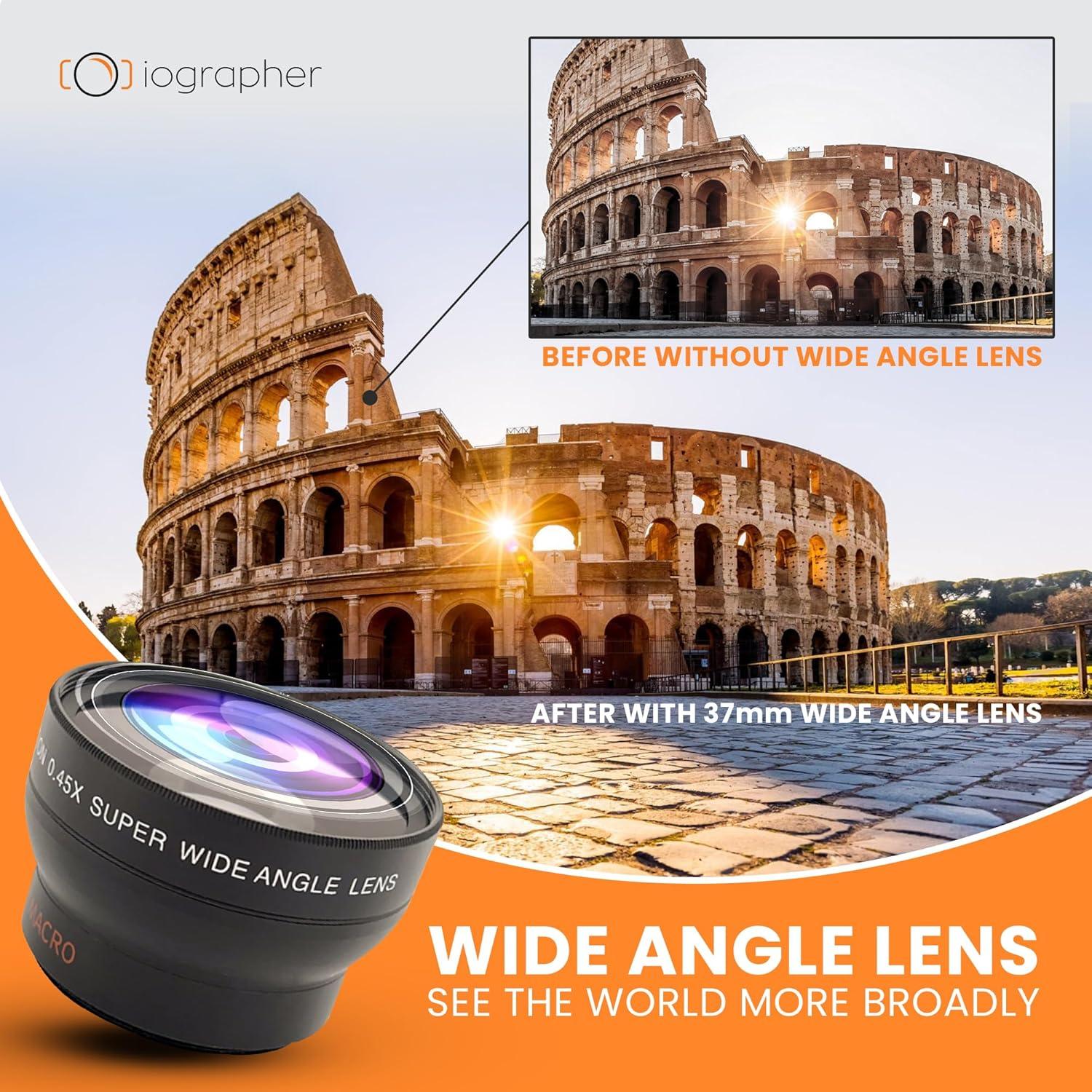 Lente Gran Angular 37mm iOgrapher para iPhone y Smartphones