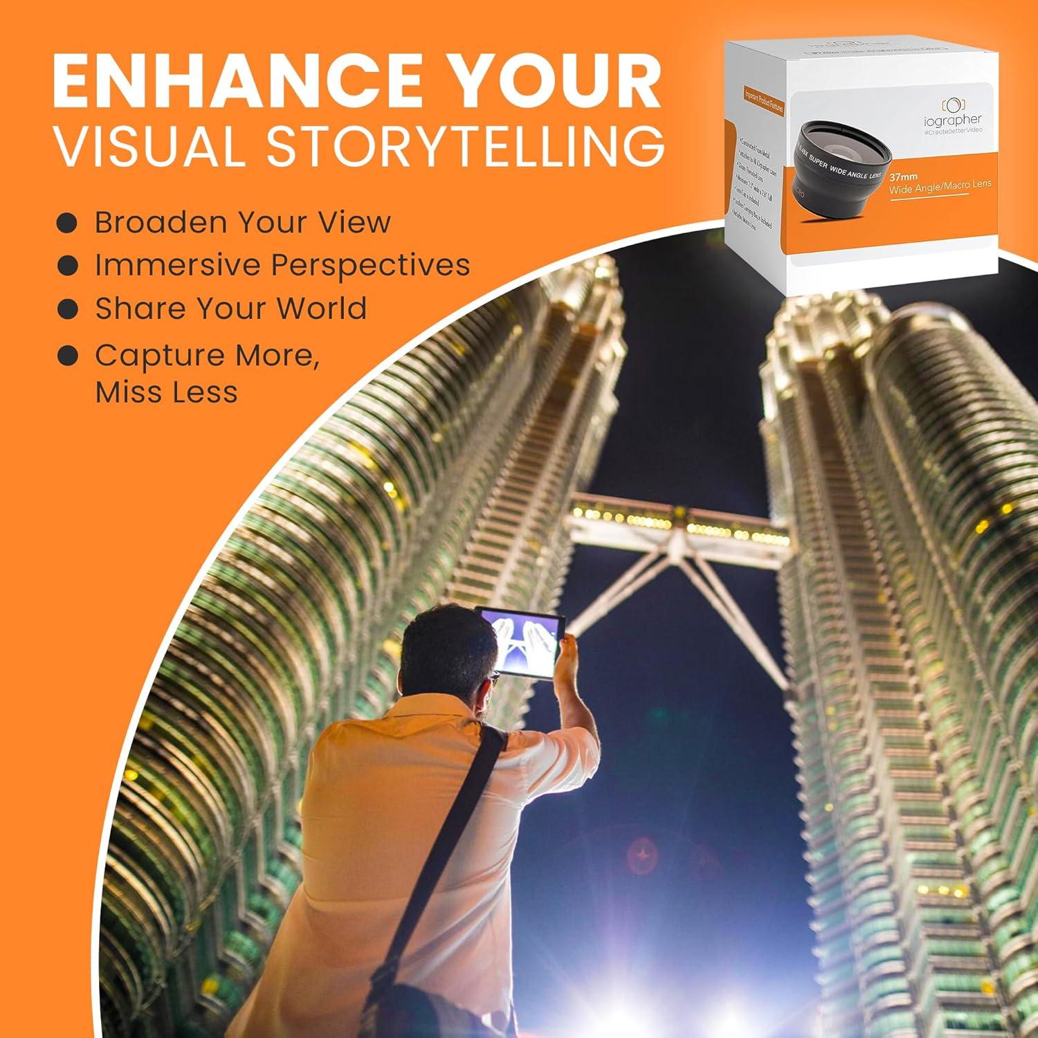 Lente Gran Angular 37mm iOgrapher para iPhone y Smartphones