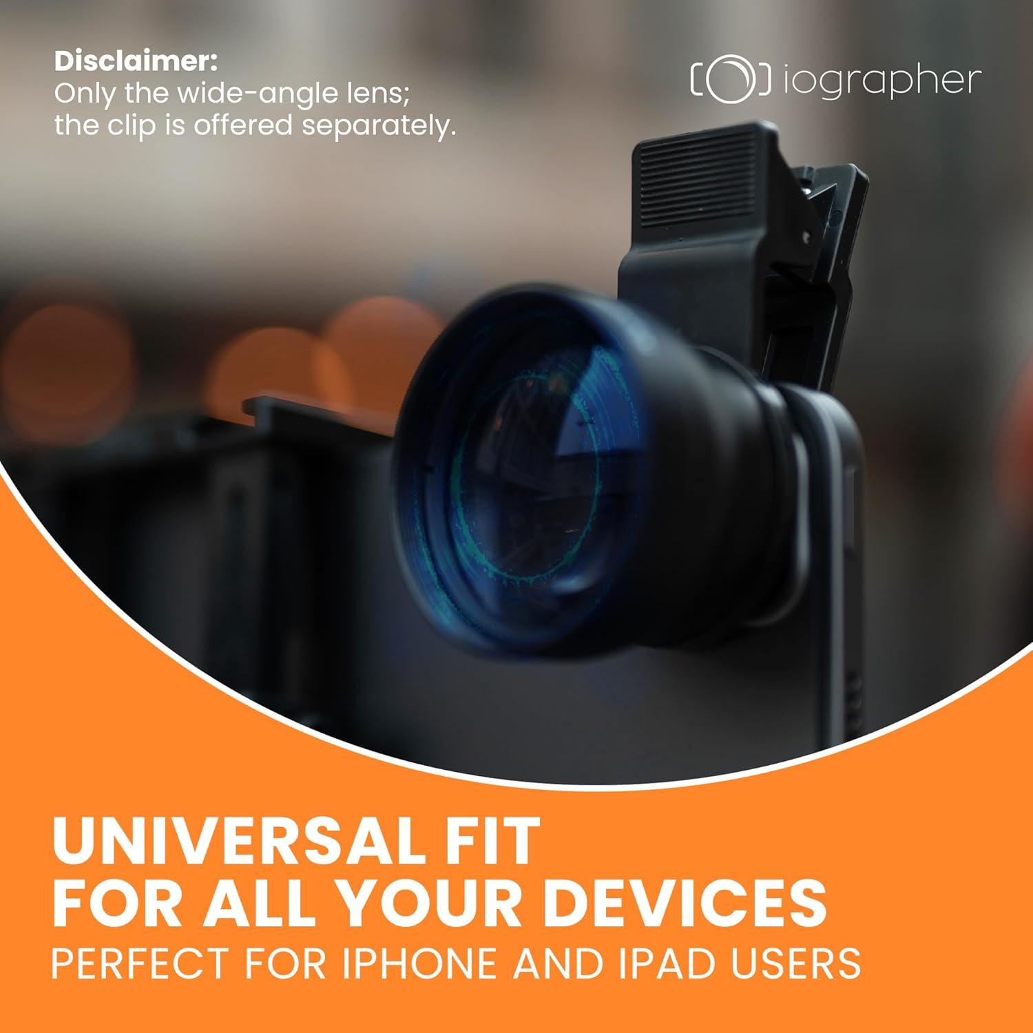 Lente Gran Angular 37mm iOgrapher para iPhone y Smartphones