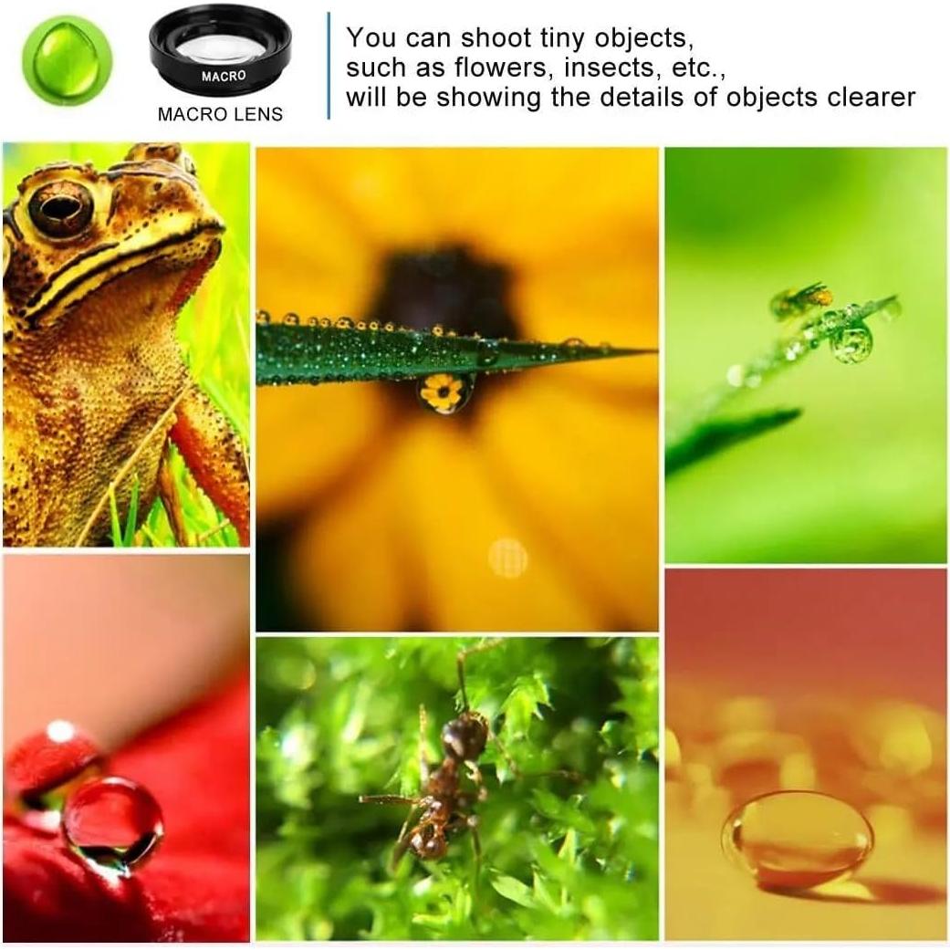 Kit de 3 Lentes para Smartphone Palo Alto - Gran Angular, Macro, Ojo de Pez