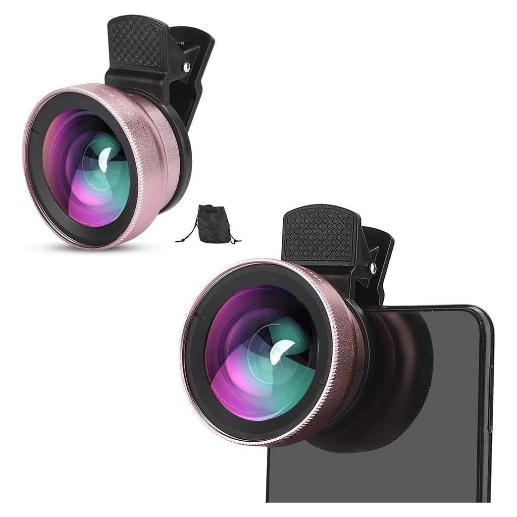 Lente 2 en 1 para Teléfono EBTOOLS - Gran Angular 0.45X y Macro
