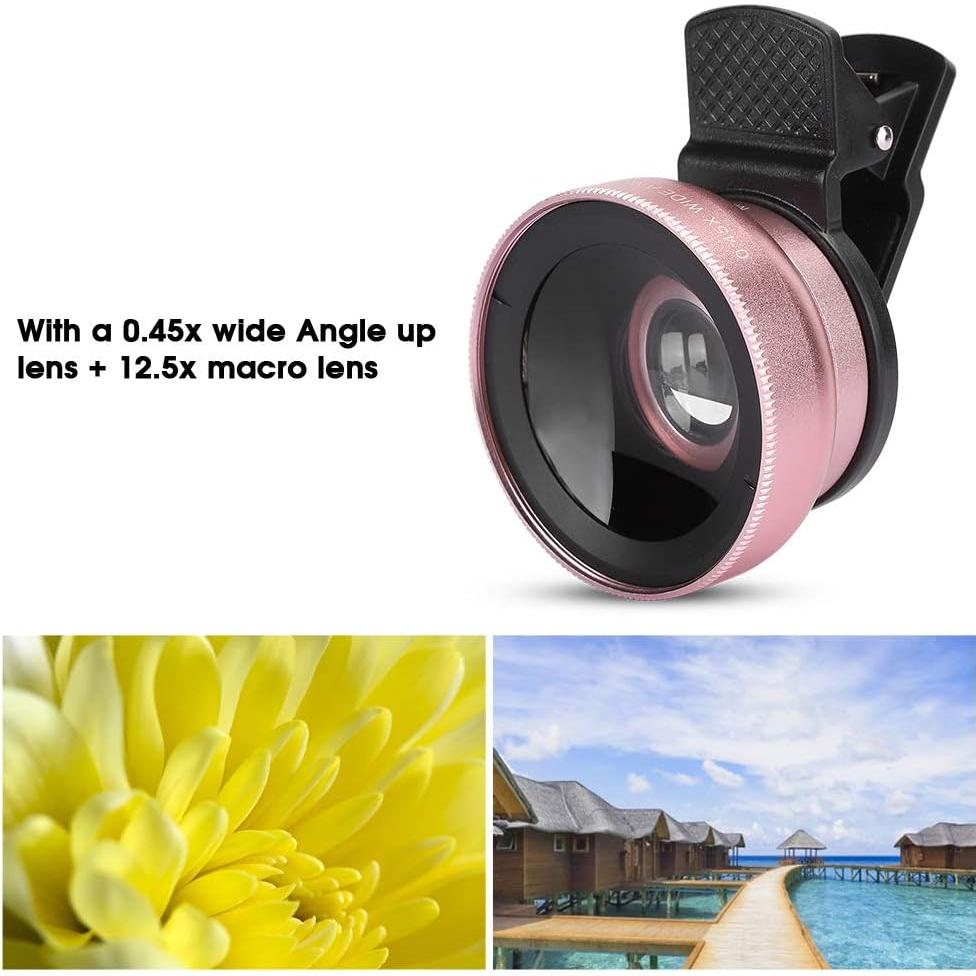 Lente 2 en 1 para Teléfono EBTOOLS - Gran Angular 0.45X y Macro