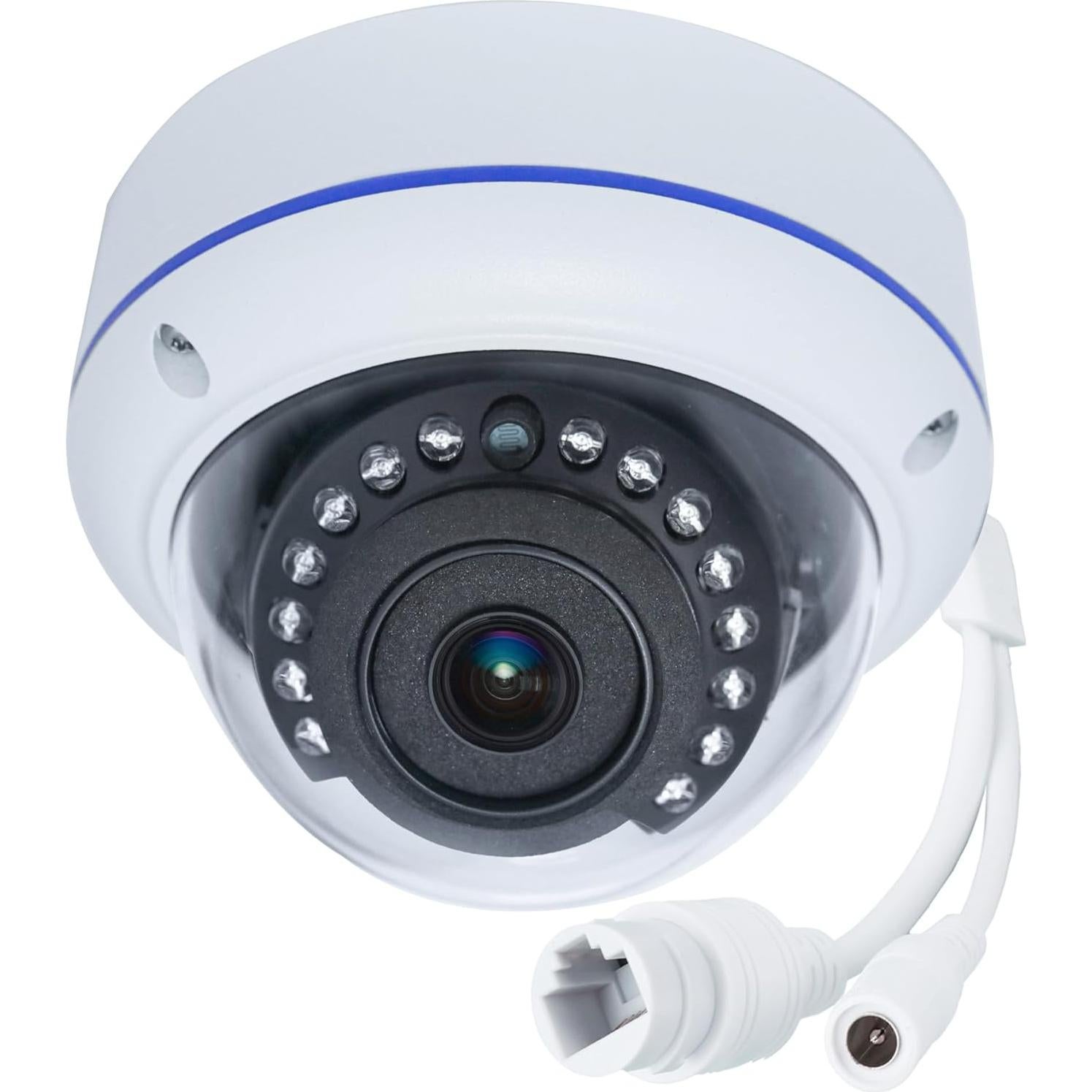 Cámara de Seguridad IP Domo 5MP DCSEC 180° PoE para Exterior