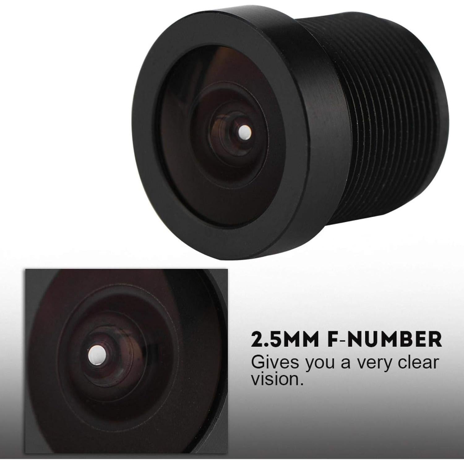 Lente de Cámara IP 2.1mm 150° Gran Angular M12 Demeras