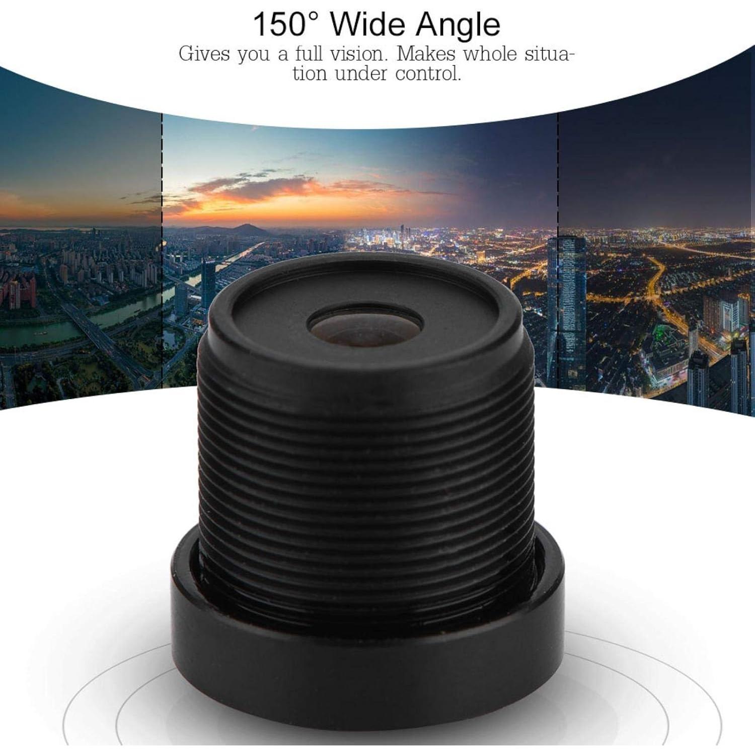 Lente de Cámara IP 2.1mm 150° Gran Angular M12 Demeras