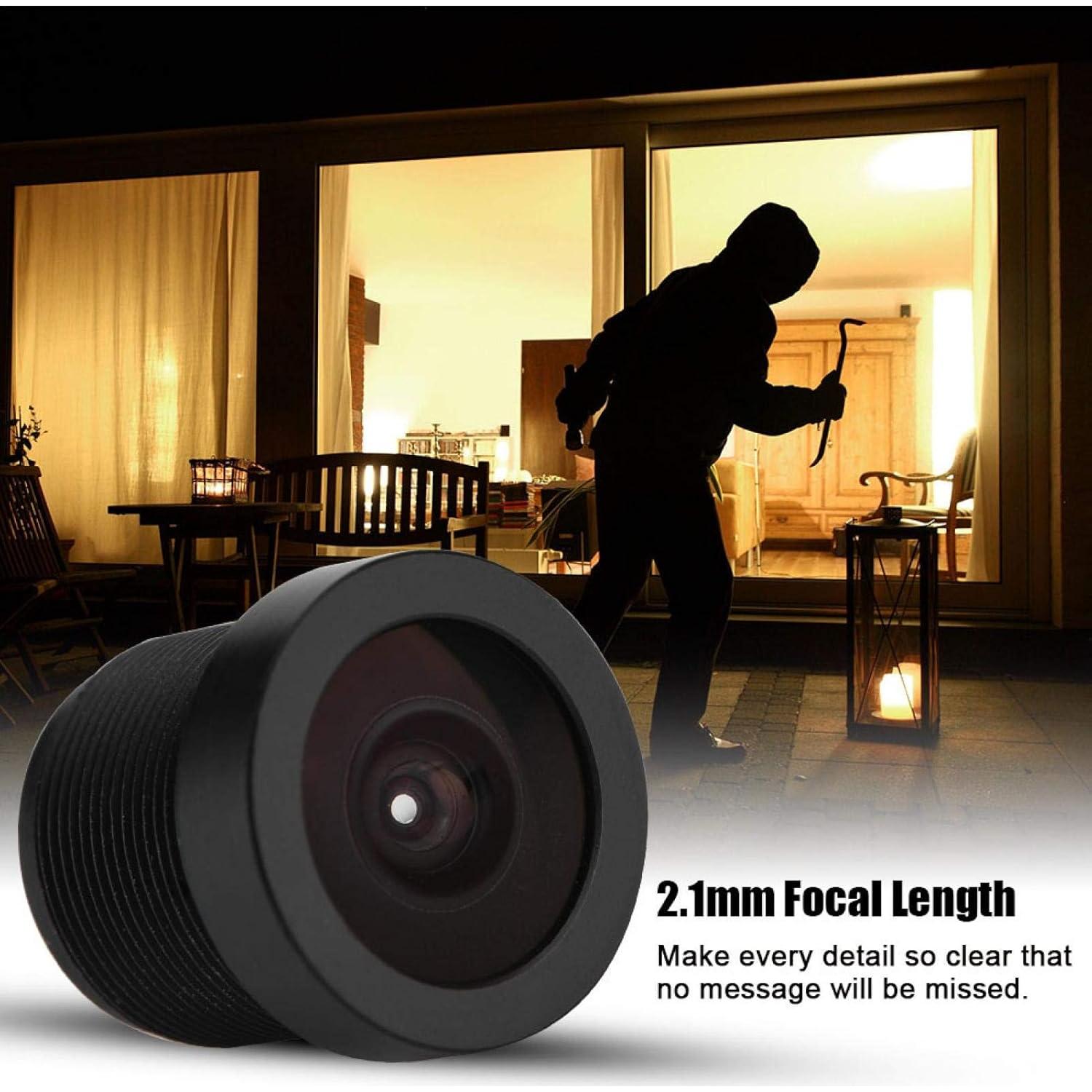 Lente de Cámara IP 2.1mm 150° Gran Angular M12 Demeras