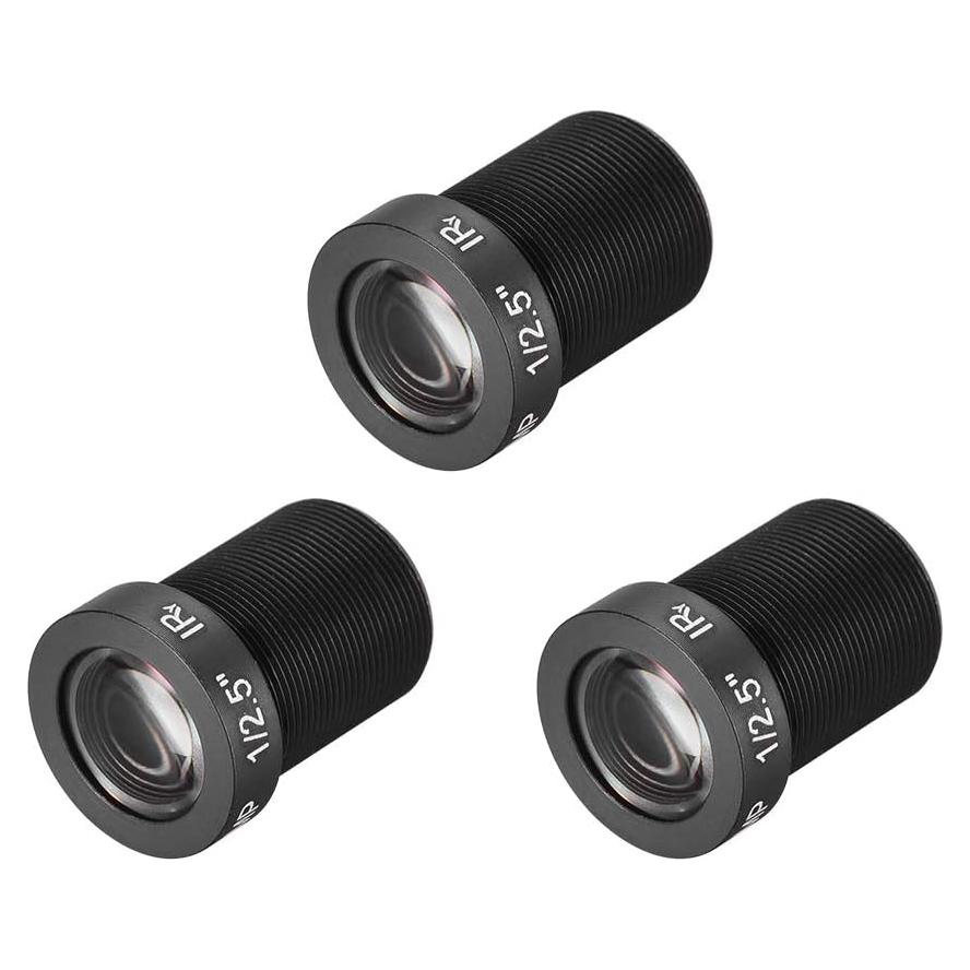 Lente de Cámara CCTV uxcell 12mm F2.0 5MP Gran Angular