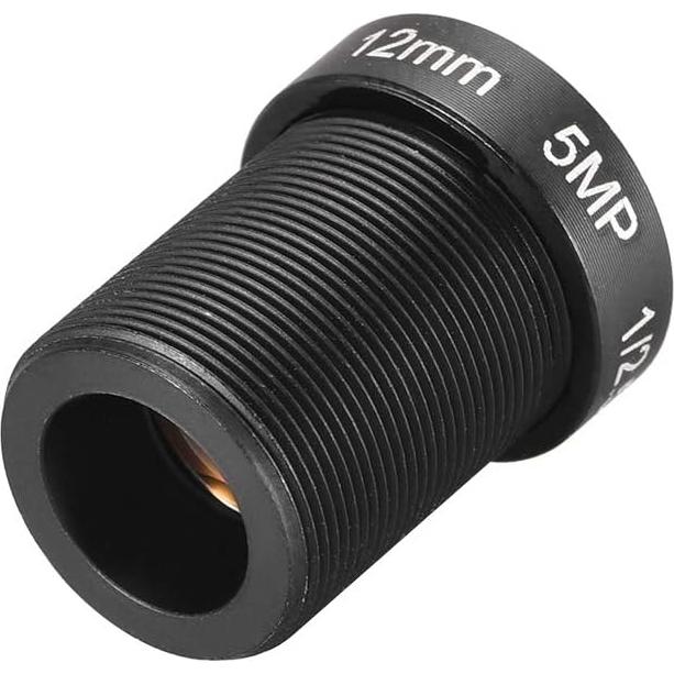 Lente de Cámara CCTV uxcell 12mm F2.0 5MP Gran Angular