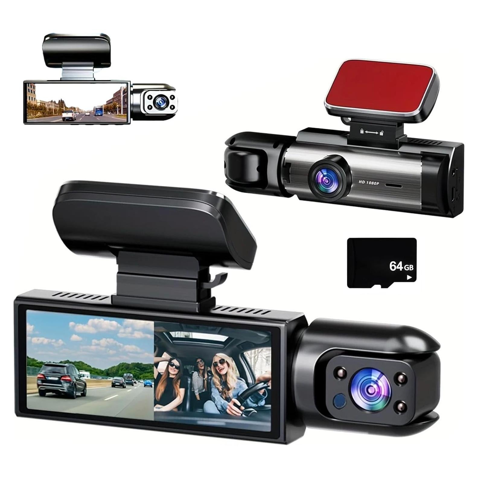 Cámara de tablero Bcuoz 2025 HD 1080p con visión nocturna