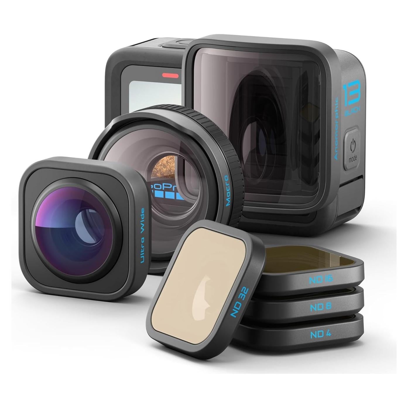 Cámara GoPro HERO13 Black + Lentes HB-Series y Estuche Premium
