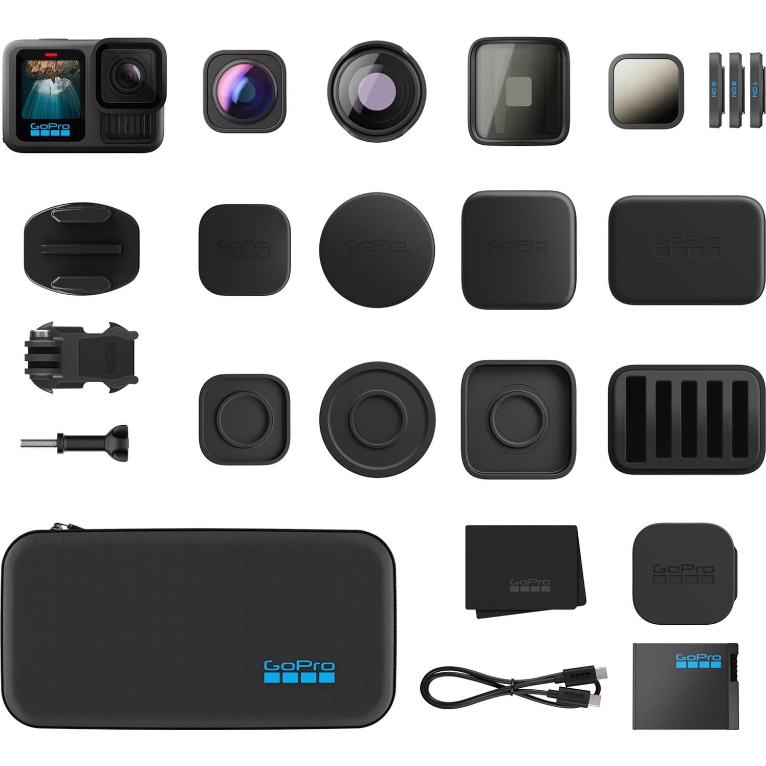 Cámara GoPro HERO13 Black + Lentes HB-Series y Estuche Premium
