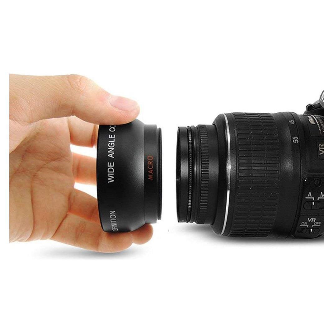 Lente Gran Angular Ultra 55mm + Macro para Nikon D3400 D3500