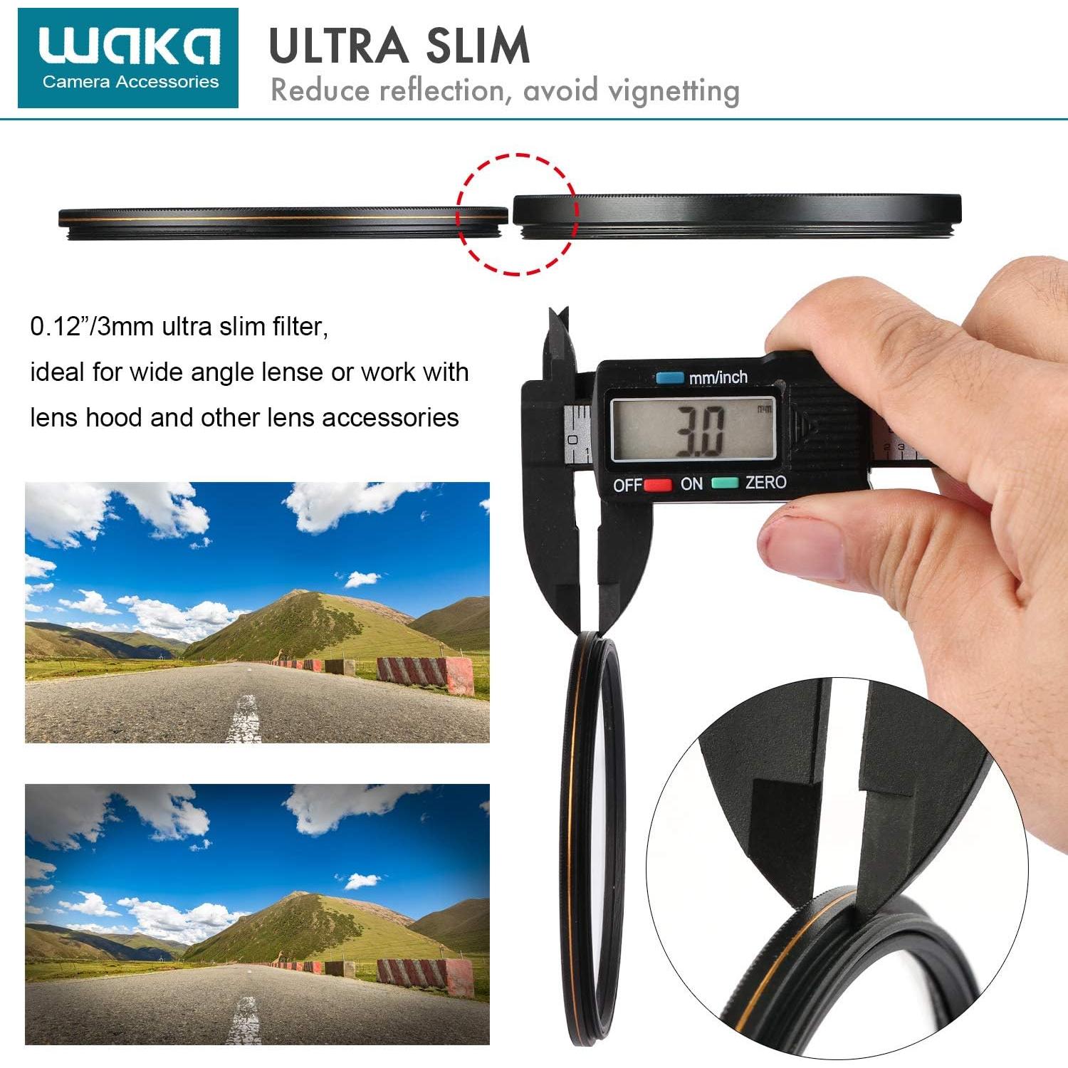 Filtro UV Waka 58mm MC - Protección Ultravioleta 16 Capas